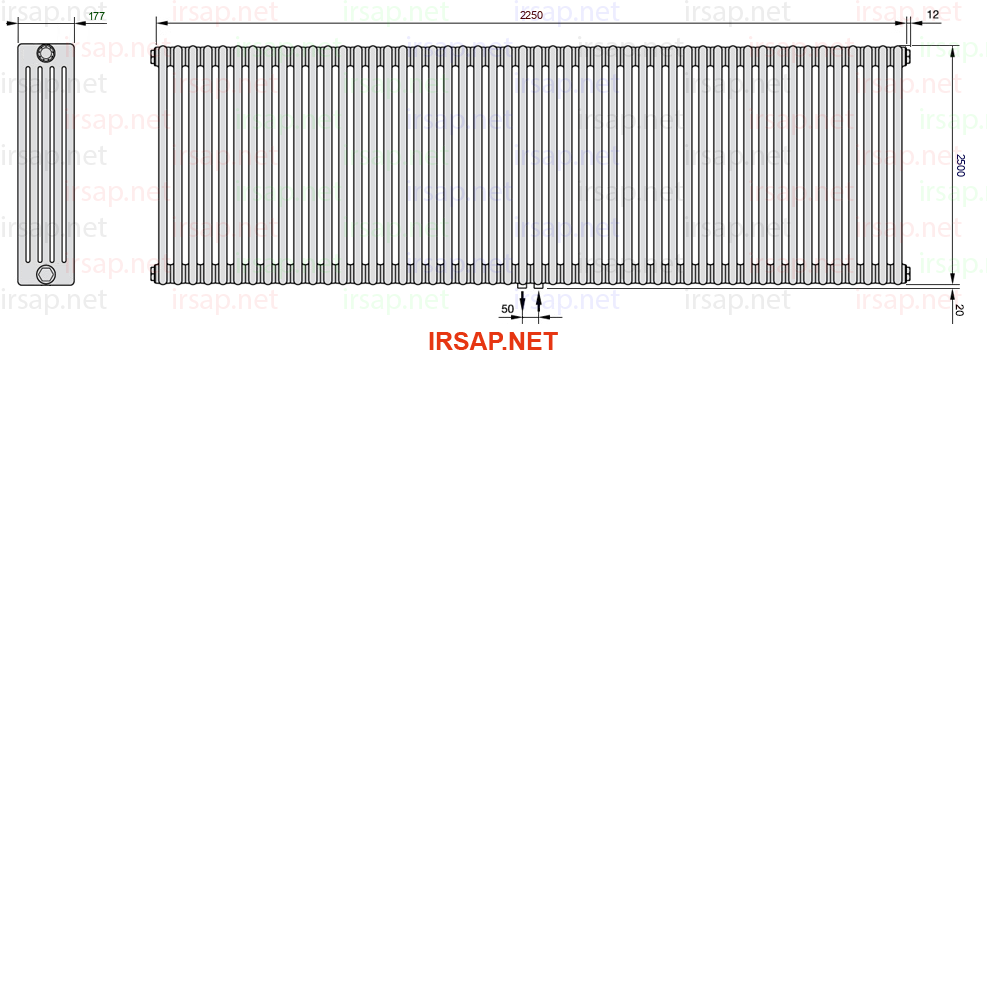 Радиатор IRSAP Tesi 52500/50 T50 CL 01